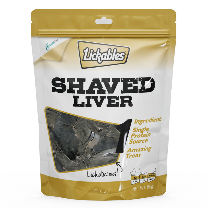 Lickables Dog Treats Shaved Liver 80g