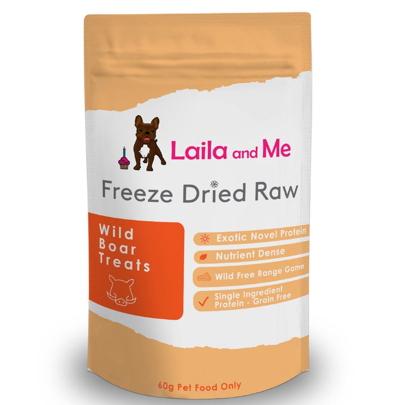 Laila & Me Freeze Dried Raw Wild Boar Dog Treats