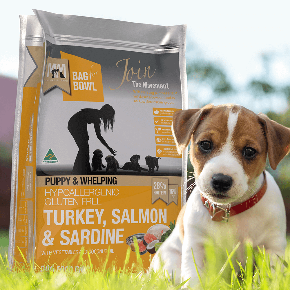 Meals For Mutts Puppy Food Turkey Salmon and Sardine