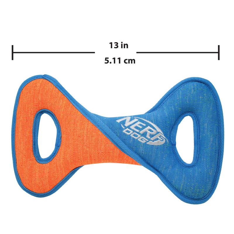 Nerf X Weave Dog Toy - Infinity Twist Tug Blue/Orange 32.5cm 05