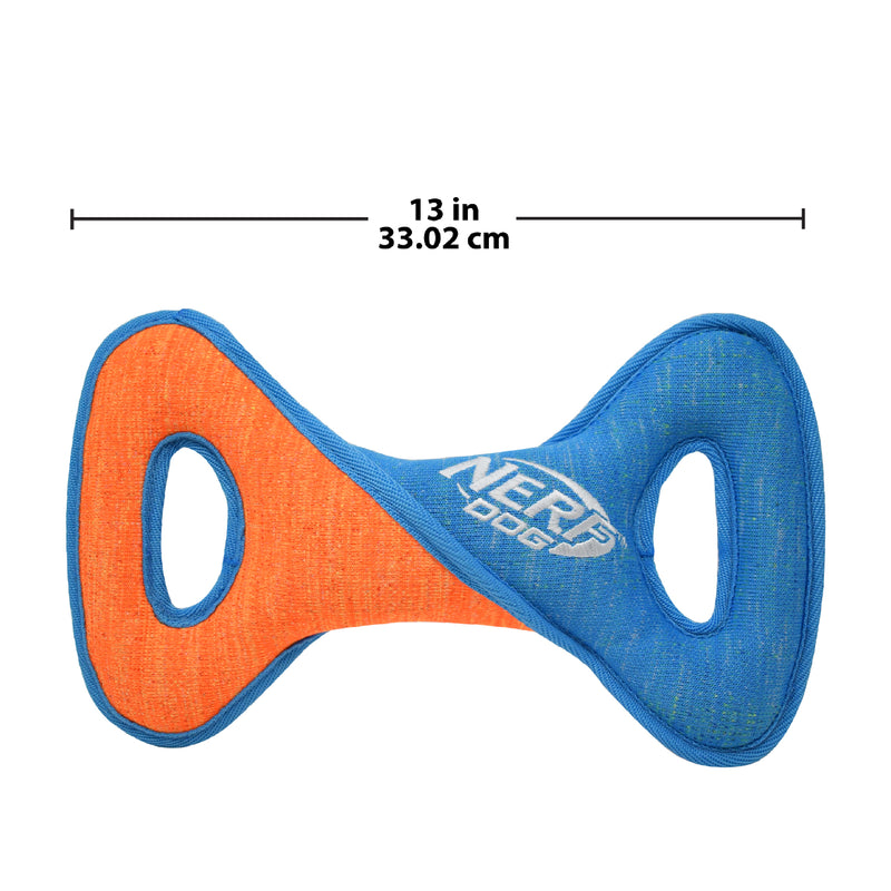 Nerf X Weave Dog Toy - Infinity Twist Tug Blue/Orange 32.5cm 02