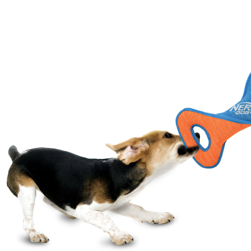 Nerf X Weave Dog Toy - Infinity Twist Tug Blue/Orange 32.5cm 03