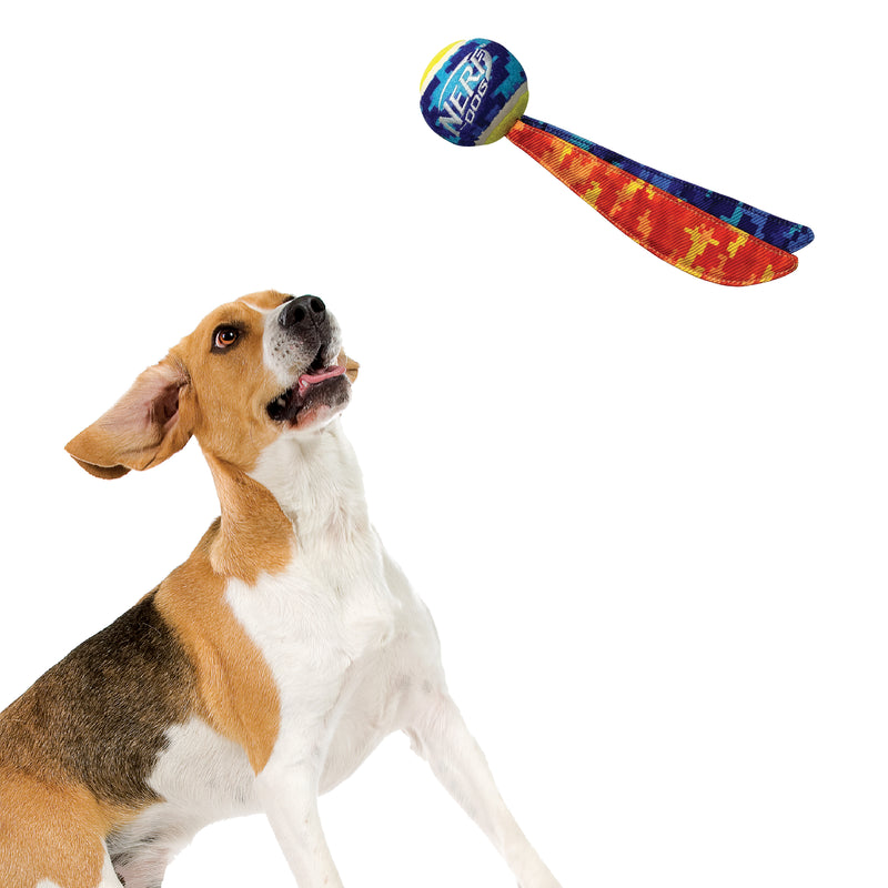 Nerf Grs Nylon Dog Toy - Crinkle 2 Tail with 7cm Ball 07