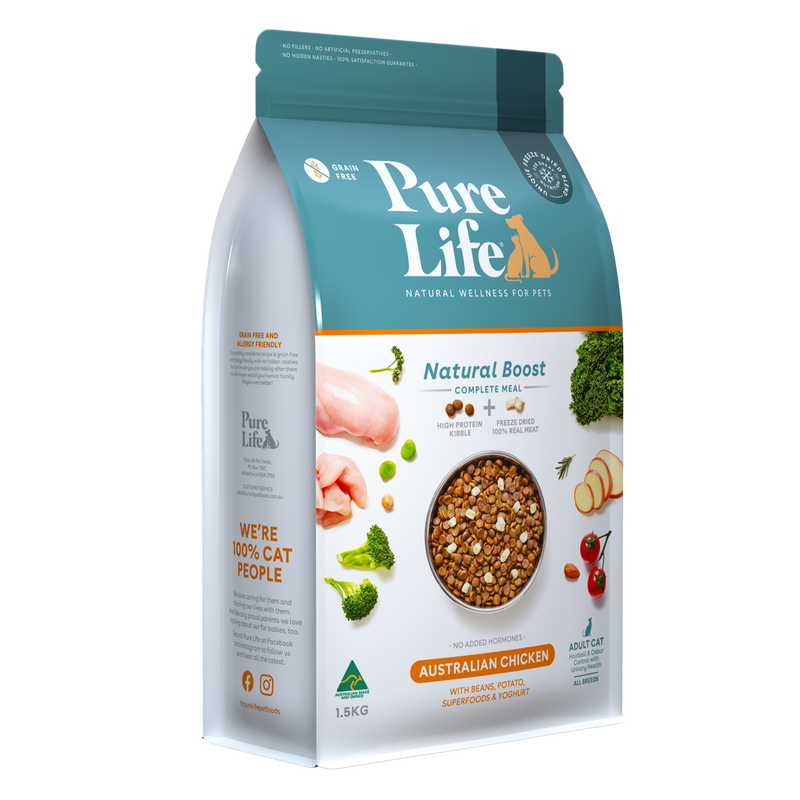 Pure Life Natural Boost Dry Cat Food Adult Australian Chicken