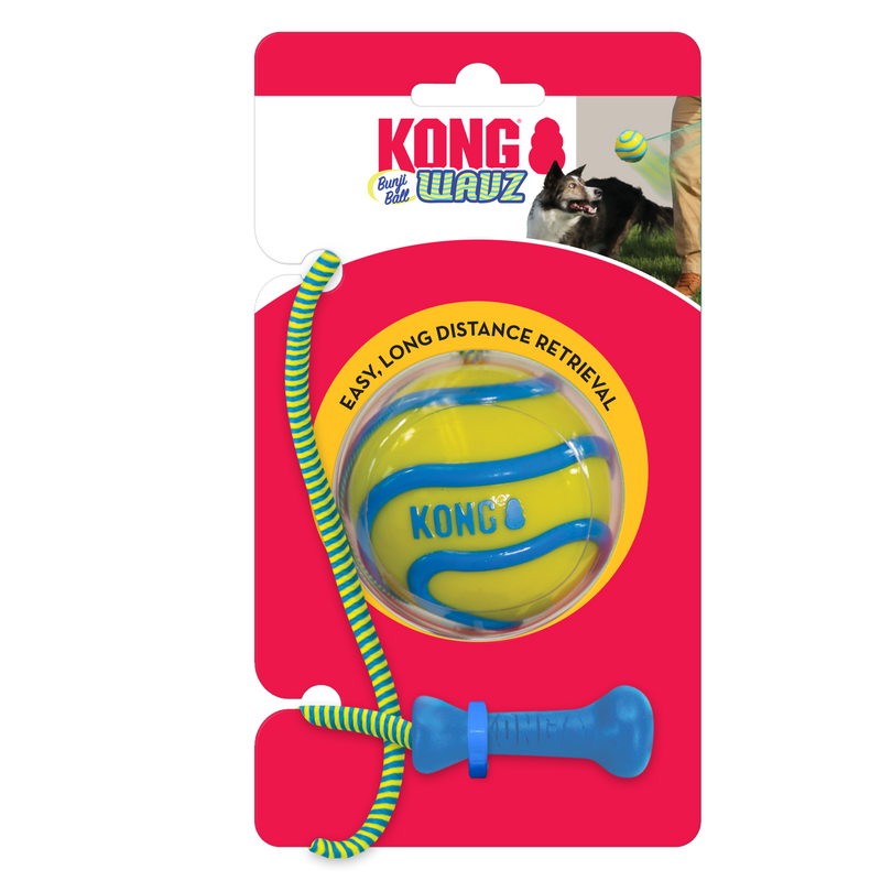 KONG Dog Toys Wavz Bunjiball Assorted 01