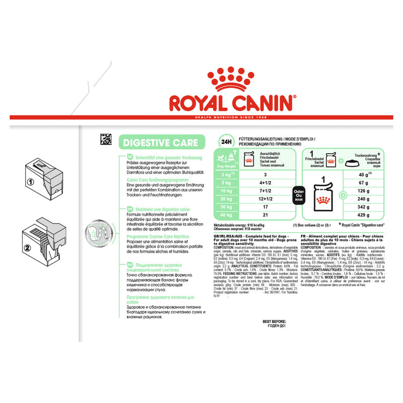 Royal Canin Digestive Care Loaf Pouches | PeekAPaw Pet Supplies