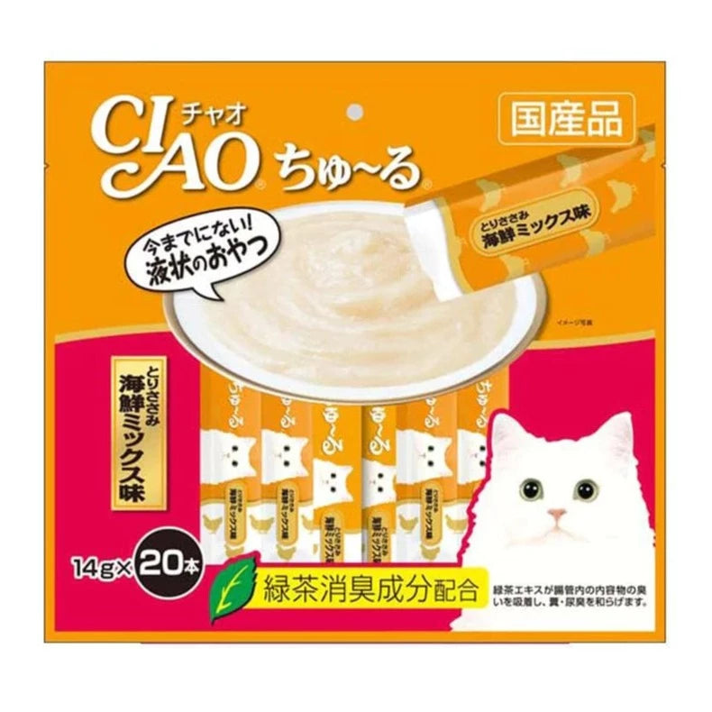 Ciao Cat Treats Churu seafood Mix