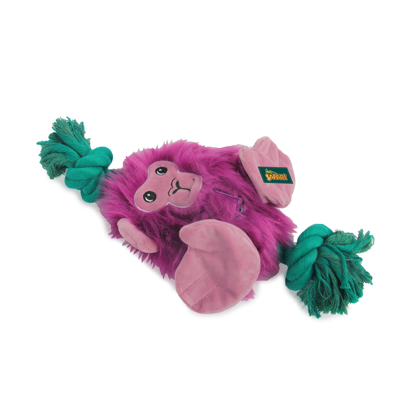 All for Paws AFP Safari Dog Toys Big Foot Monkey With Rope