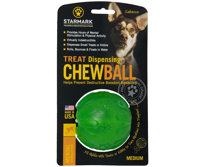 Starmark Dog Toys Treat Dispensing Chew Ball