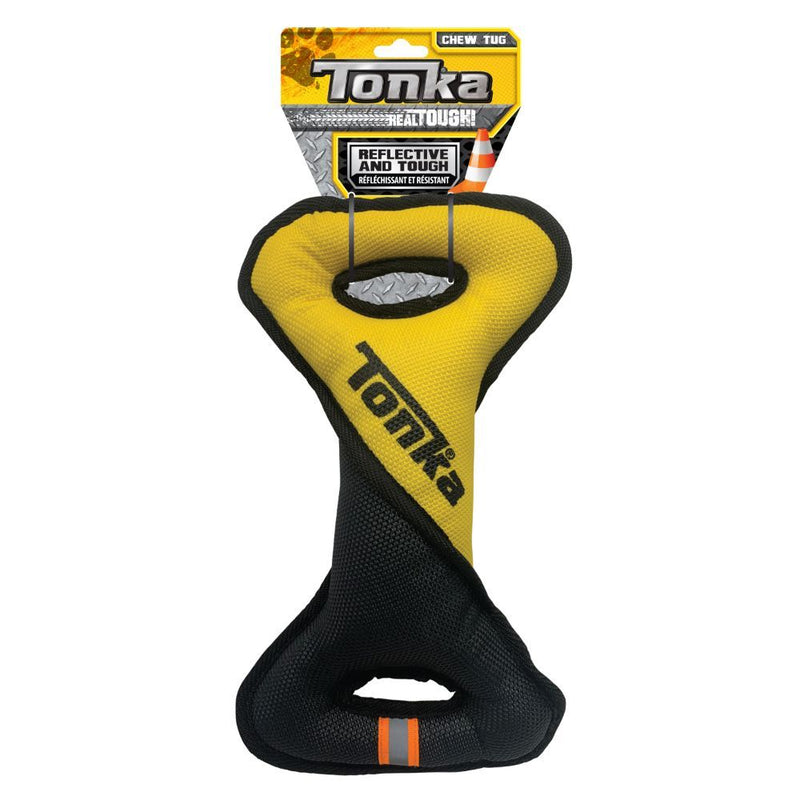 Tonka Dog Toys Tuff - Poly Filled Infinity Twist Tugg - Yellow/Black 33cm