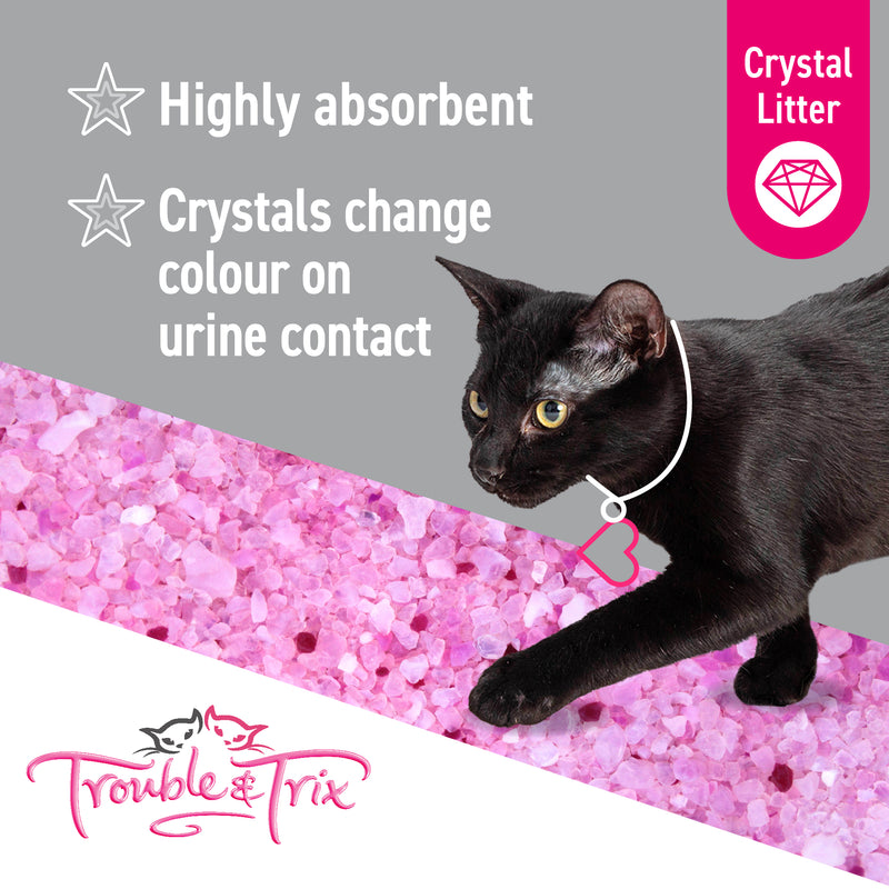 Trouble & Trix Odour Neutralising Crystal Cat Litter Antibacterial