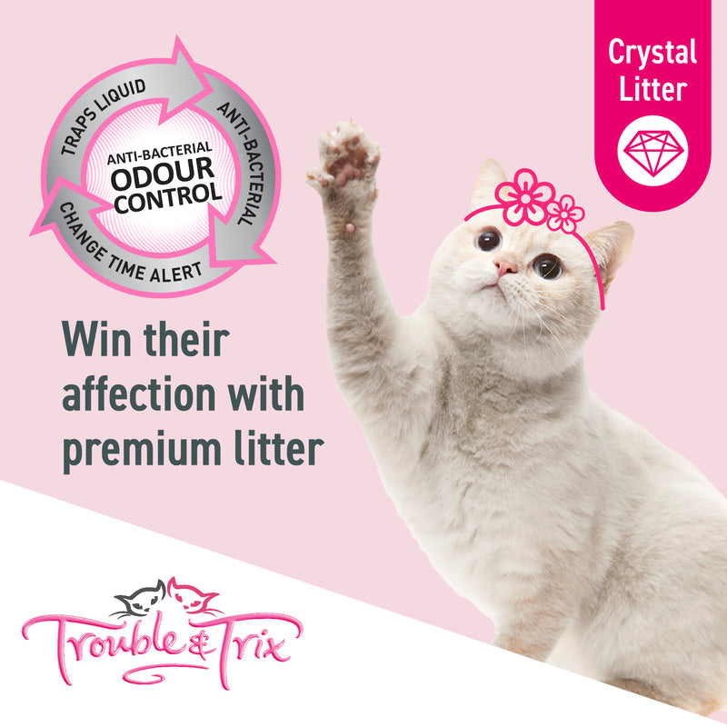 Trouble & Trix Odour Neutralising Crystal Cat Litter Antibacterial