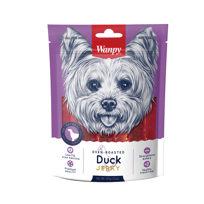 Wanpy Premium Dog Treats Oven-Roasted Duck Jerky