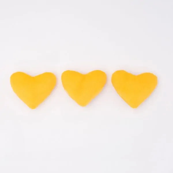 Zippy Paws Dog Toys Plush Miniz - 3 Pack Heart Cookies 02