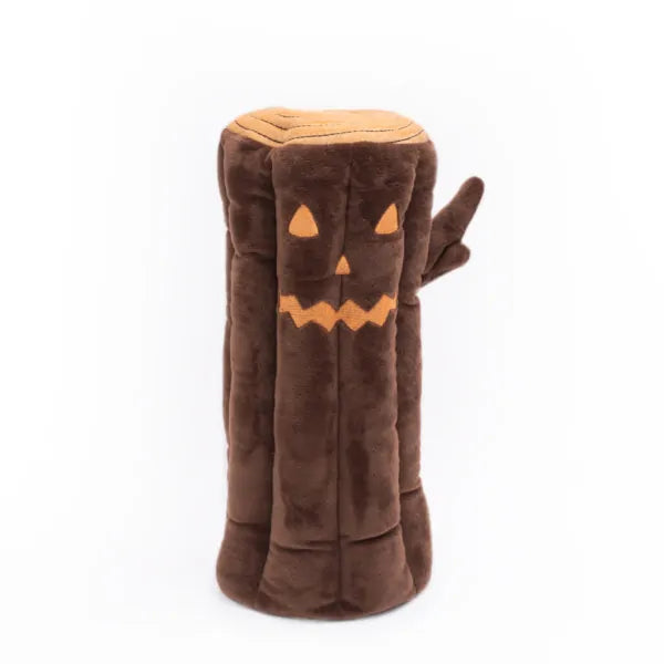 Zippy Paws Dog Toys Plush Burrow - Halloween Haunted Log 04