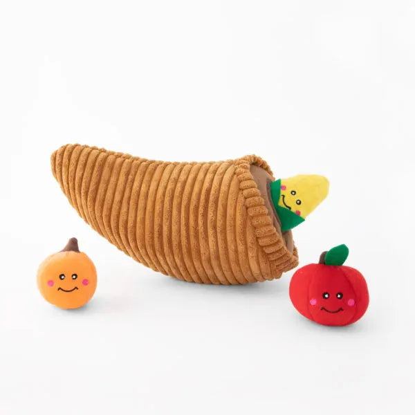 Zippy Paws Dog Toys Plush Burrow - Cornucopia 01