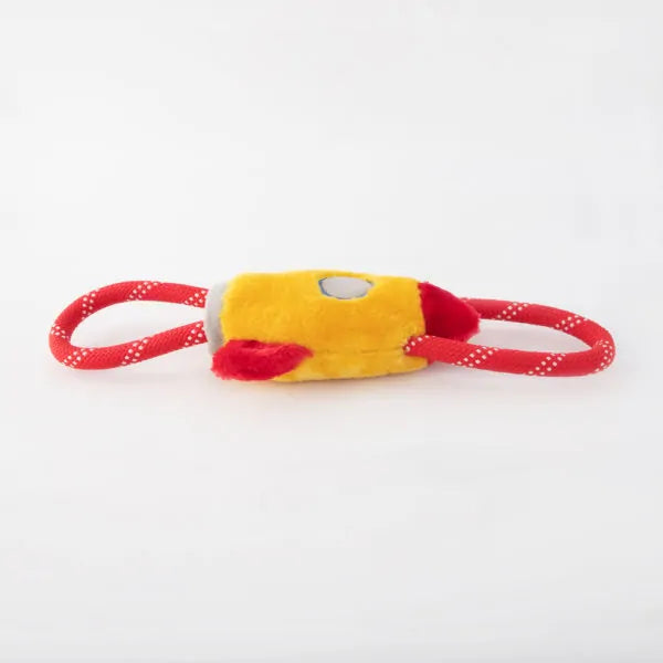 Zippy Paws Dog Toys Plush RopeTugz - Spaceship 03