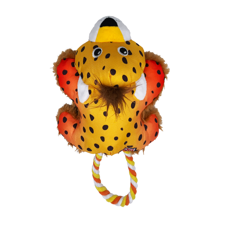 KONG Dog Toys Cozie Tuggz Cheetah 01