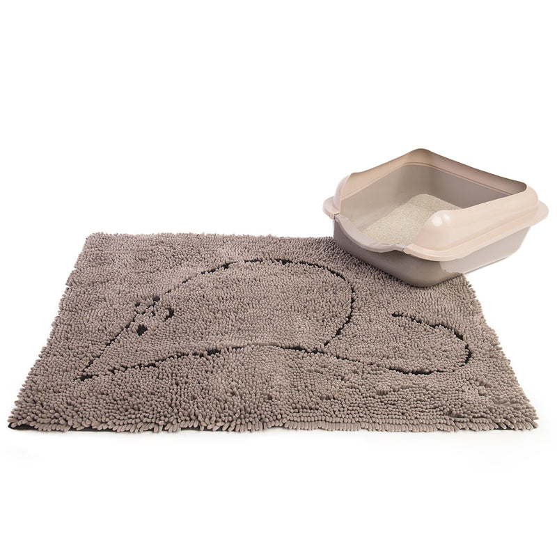 D.GS Dog Gone Smart Cat Litter Mat 66x88cm - Grey | PeekAPaw Pet Supplies