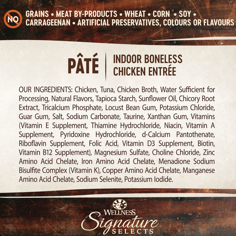 Wellness Core Wet Cat Food Signature Selects Indoor Boneless Chicken