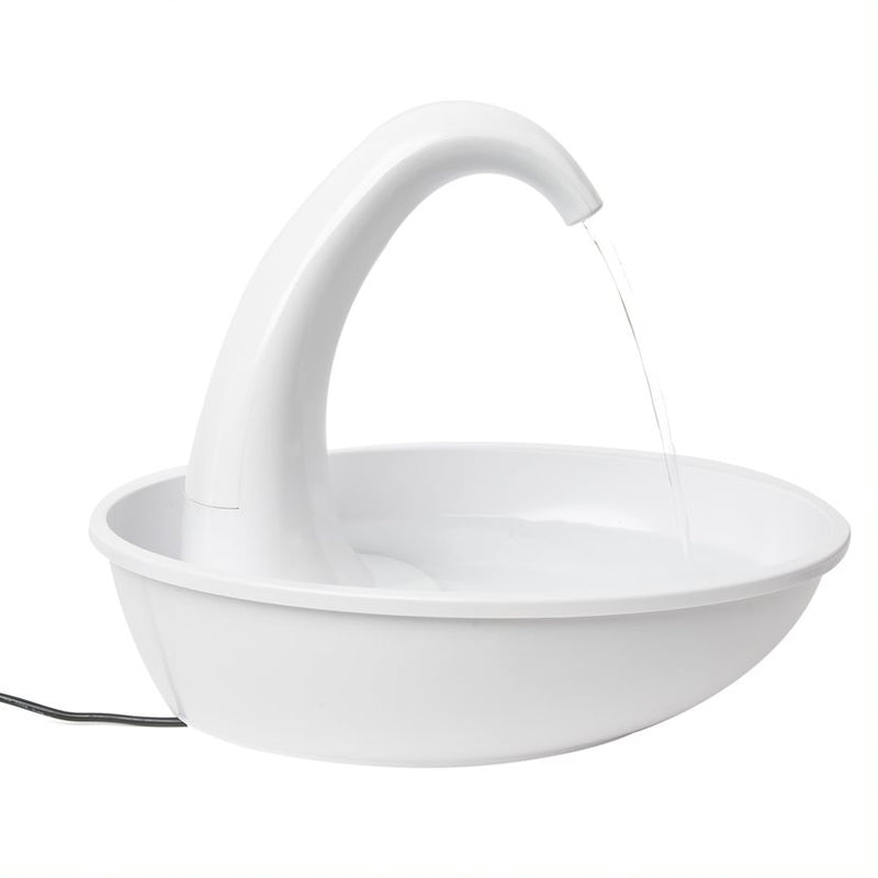 Pioneer Pet Swan Plastic Fountain 2.3 Litres 3075 PeekAPaw