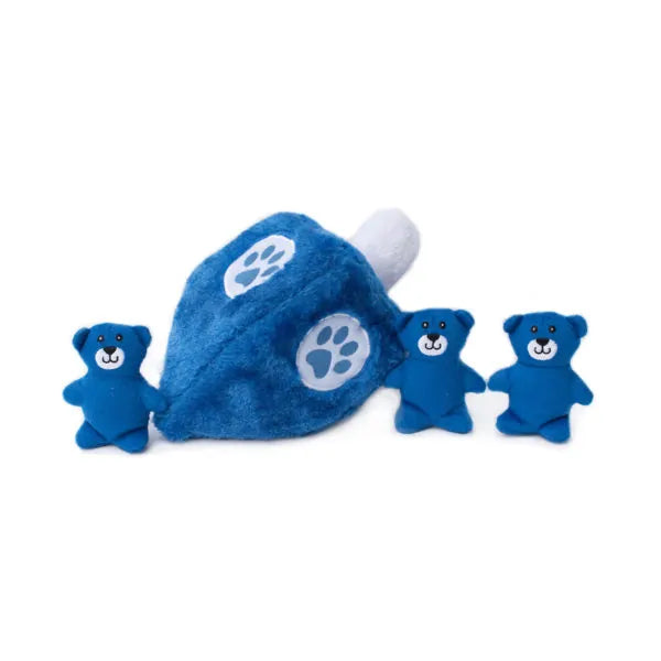 Zippy Paws Dog Toys Plush Burrow - Hanukkah Dreidel 02